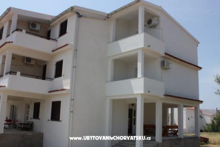 Apartmány  Bane ostrov Pag Chorvatsko