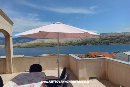 Apartmány MM ostrov Pag Chorvatsko