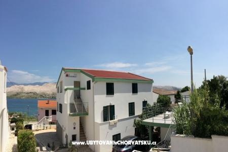 Vila Lunamar ostrov Pag Chorvatsko